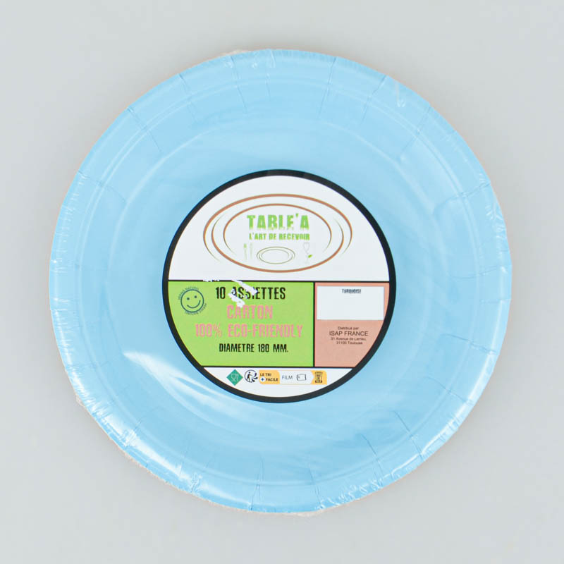 10 Assiettes Papier Fleuries Jetables - Forme Marguerite Pour Fête